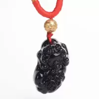 越南沙金貔貅转运珠坠男女3D硬金999本命年红绳转运久不色