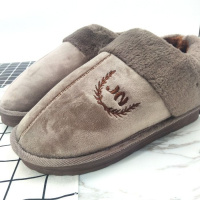 跟棉拖鞋男48大码冬季居家居室内防滑加厚加宽特大号带跟棉鞋46