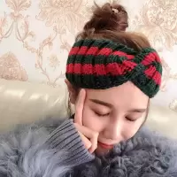 红带韩国头饰甜美森女系超仙ins同款饰宽边洗脸针织毛线潮