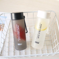 便携创意韩版磨砂塑料杯简约学生男女小清新杯子文艺个性随行杯