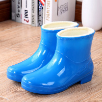 邮雨鞋女鞋可加绒防滑耐磨鞋女钓鱼洗衣工作厨房防雨靴
