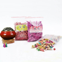 檀香塔香[送窑变香炉]沉香蚊香锥香观赏香室内家用香薰精油香料