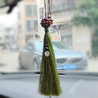 天然宝石石榴石流苏挂饰红色平安符汽车挂饰葫芦挂件钥匙扣