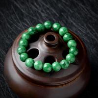 [新疆碧玉石手链送证书直经十毫米送绳子]天然玉石女款手链