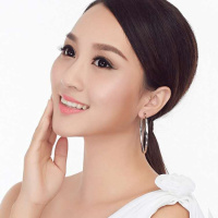 正品999纯银 圆耳环大耳圈女个性欧美时尚圈圈夸张银耳钉一件代