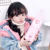 兔子保温杯少女心可爱便携儿童学生杯韩版红清新文艺成人杯子
