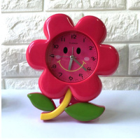 创意闹钟花朵简约时童卡通床头卧子花个性可爱儿意学生太阳花钟表