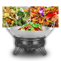 特厚不锈钢酒精锅8寸、9寸、10寸酒精炉不锈钢干锅仔家用饭店火锅