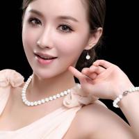 晶猫眼石项链女串珠饰品坠日韩版短款珍珠锁骨链毛衣链送妈妈