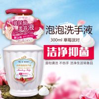 何小白泡沫洗手液抑菌洗手液家庭装滋润保湿300ml*3瓶组合装
