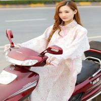 电动车防晒衣女夏季防紫外线长款防晒服透气遮阳防走光连袖披肩