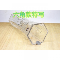 六星六角富贵竹花瓶培植物玻璃透明晶花瓶摆件客厅插花绿植瓶