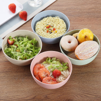 小麦秸秆碗大号家用米饭碗面碗汤碗学生宿舍碗日式圆形6寸泡面碗