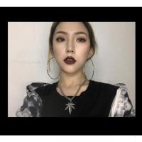 欧美日韩ins嘻哈hiphop音乐节原宿zipper潮风复古麻叶项链男女