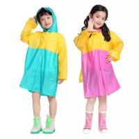 [全新升级 带书位]儿童雨衣男童女童幼儿园宝宝雨披带书位
