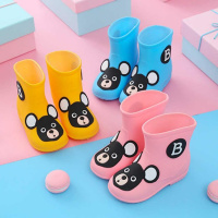儿童雨鞋加绒男童女童宝宝雨靴防滑公主可爱小学生鞋套小孩胶鞋
