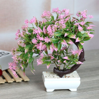 假花仿真花蝴蝶兰小盆栽摆设品花塑料花餐桌卧室客厅装饰花小盆景