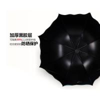 新款蕾丝边蝴蝶花晴雨两用雨伞太阳伞三折叠伞黑胶伞防晒伞遮阳伞