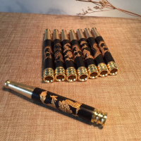 正宗黑檀木烟嘴过滤器循环过滤型烟具实木吸烟用品木制工艺品送礼
