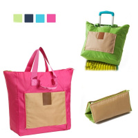 妈咪折叠购物袋防旅行收纳手提单肩套拉杆箱挂手提行李袋