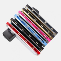 奇美口琴24孔复音C口琴初学者儿童成人学生入练习乐器口琴