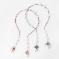 [靓拉拉]女童甜美珍珠流苏头箍带假耳环箍卡子儿童饰