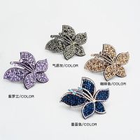 盘夹韩国钻优雅花朵淑女成人头饰弹簧夹饰日韩顶夹卡子