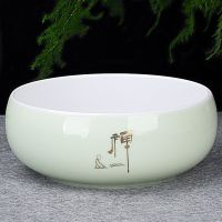 豹霖笔洗茶洗茶碗杯洗花盆 大号功夫茶具配件 小号陶瓷茶道套装