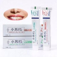 正品6支装小苏打牙膏食品级110g洁白去清新口气深海盐固齿