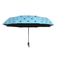 [鸿福]促销手动布朗熊雨伞女神韩国小清新三折口袋伞学生太阳伞