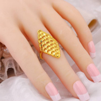 送耳钉镀金金戒指24K珠宝首饰千足金不色999可节蝴蝶女结婚