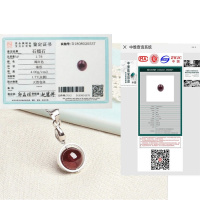 [假一赔十]天然石榴石森系锁骨链转运珠项链女学生韩版气质闺蜜