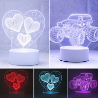 生日充电女生圣诞节送女朋友生日毕业充电3d小台灯夜灯灯