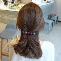 夹头饰圈绳橡皮筋扎头韩版学生可爱简约成人刘海一字夹森女系