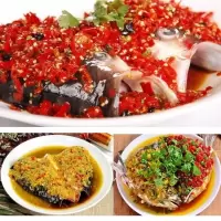 剁椒鱼头盘子西餐盘盘子陶瓷餐具家用早餐盘大盘平盘浅盘菜盘深盘