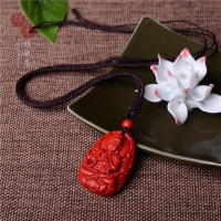 不动明王坠朱砂守护神项坠属猴本命年龙护身符属相普贤菩萨项