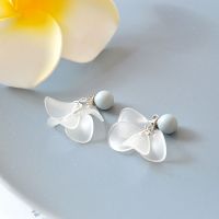 花仙子简约显白一款两戴耳环925纯银针森系花瓣超仙耳钉女