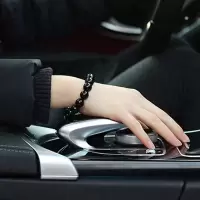 [天然正品]天然彩虹眼黑曜石手链男女款情侣手串时尚饰品