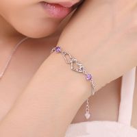 [买一送一 国检证书假一赔十]925纯银手链女银子手链简约日韩版