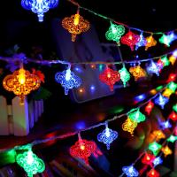 中国结红灯笼彩灯LED小彩灯闪灯串春节元宵婚庆店婚纱店装饰灯