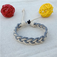 文艺复古手链手工编织民族风原创森系天然棉麻绳编手环男女日系