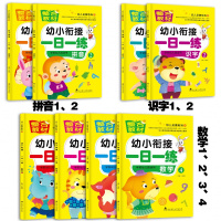 幼小衔接一日一练可选组合 拼音汉语 数学 学前班教材升一年级用