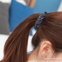 韩国饰头饰品韩式小号串珠晶夹香蕉夹竖夹扭夹马尾夹马尾扣