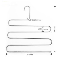 磊磊买5送1不锈钢加强版挂架裤子神器多层裤架多功能挂收纳裤子架