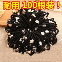 韩国成人简约清新头饰卡通黑色头绳圈扎头橡皮筋绳饰女