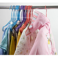 [10/80个]儿童小衣架小孩衣撑童装防风防滑宝宝衣服架子晾衣架