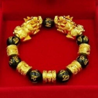 【送戒指耳坠】红玛瑙首饰手链招财貔貅僻邪转运黑玛瑙六字真言