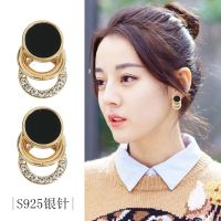 买三送一耳环长款韩版纯银耳钉女个性百搭耳坠无耳洞耳夹女