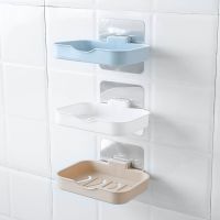 肥皂盒子吸盘卫生间置物架浴室厕所用品大号香皂盒子沥架批