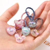 儿童扎头橡皮筋小头绳韩版圈女孩彩色黑色头绳饰